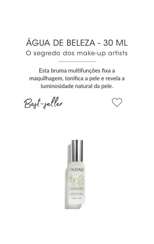 Product Caudalie- Água de beleza