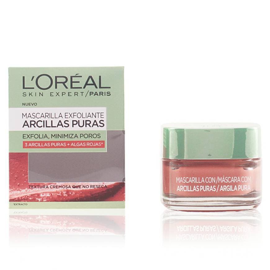 Moda L'oreal- Máscara exfoliante argilas puras