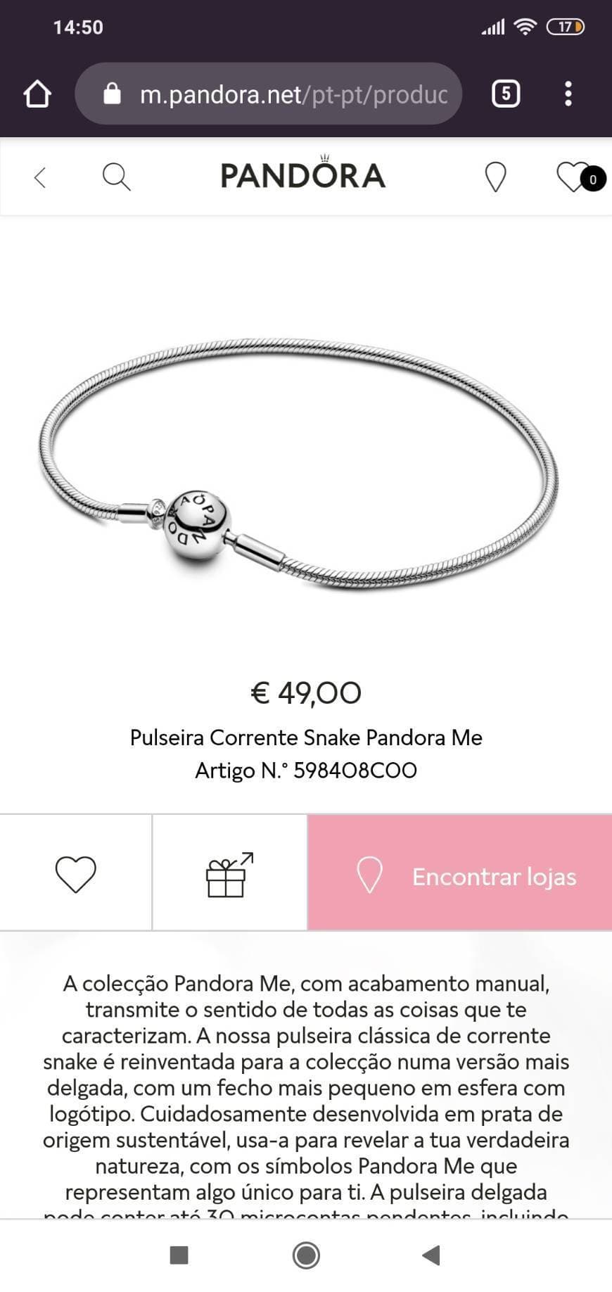 Product PULSEIRAS PANDORA ME