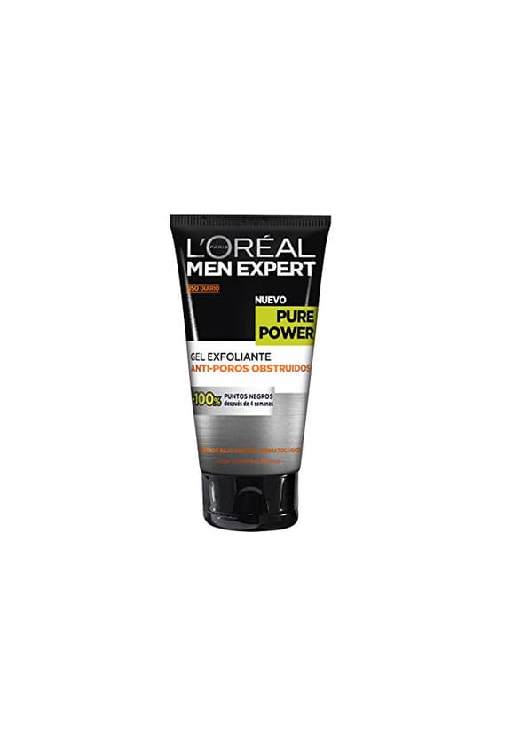 Beauty L'Oreal Paris Men Expert Gel Exfoliante Anti Poros Obstruidos Pieles Rebeldes Pure