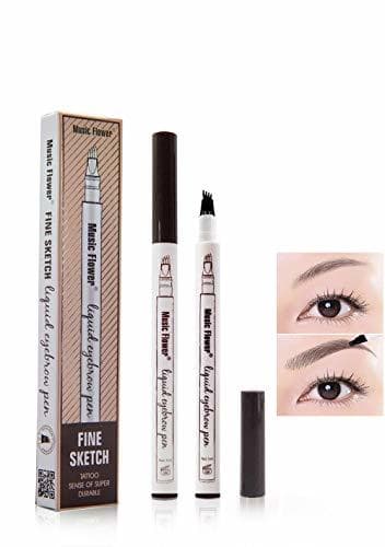 Beauty Tattoo Eyebrow Pen con cuatro puntas duraderas Pencil puntas de tenedor Impermeable