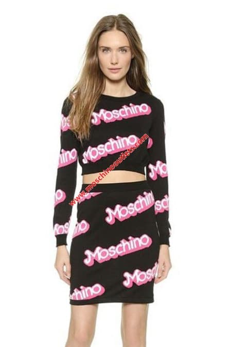 Moda Moschino Barbie Sweaterset Black