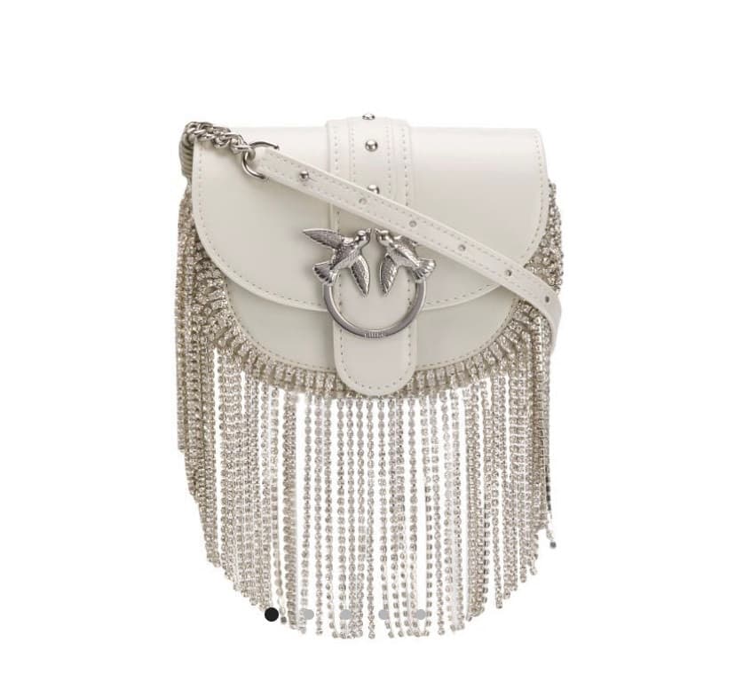 Fashion PINKO Baby Go-Round fringed bag