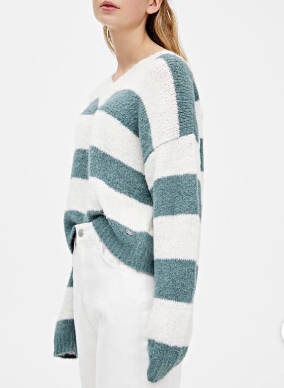 Product Green stripe print sweater 