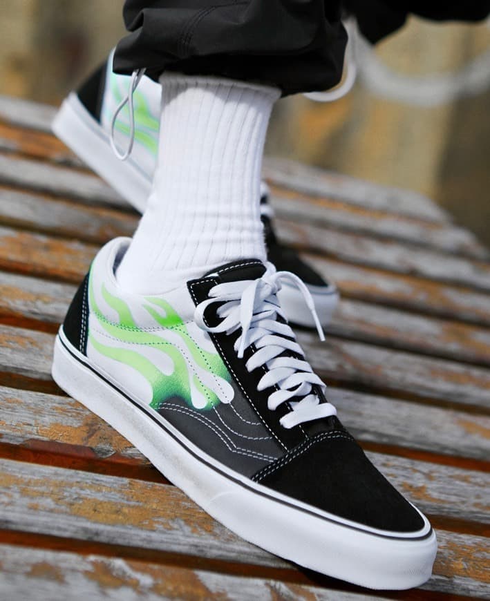 Producto Vans Old Skool Flame Blacktrue