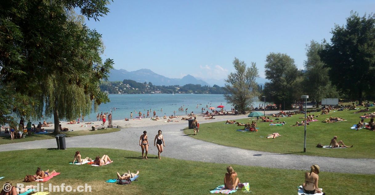 Place Strandbad Aufschütte Luzern