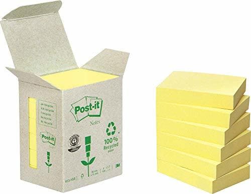 Product Post-It 653-1B - Pack de 6 notas recicladas