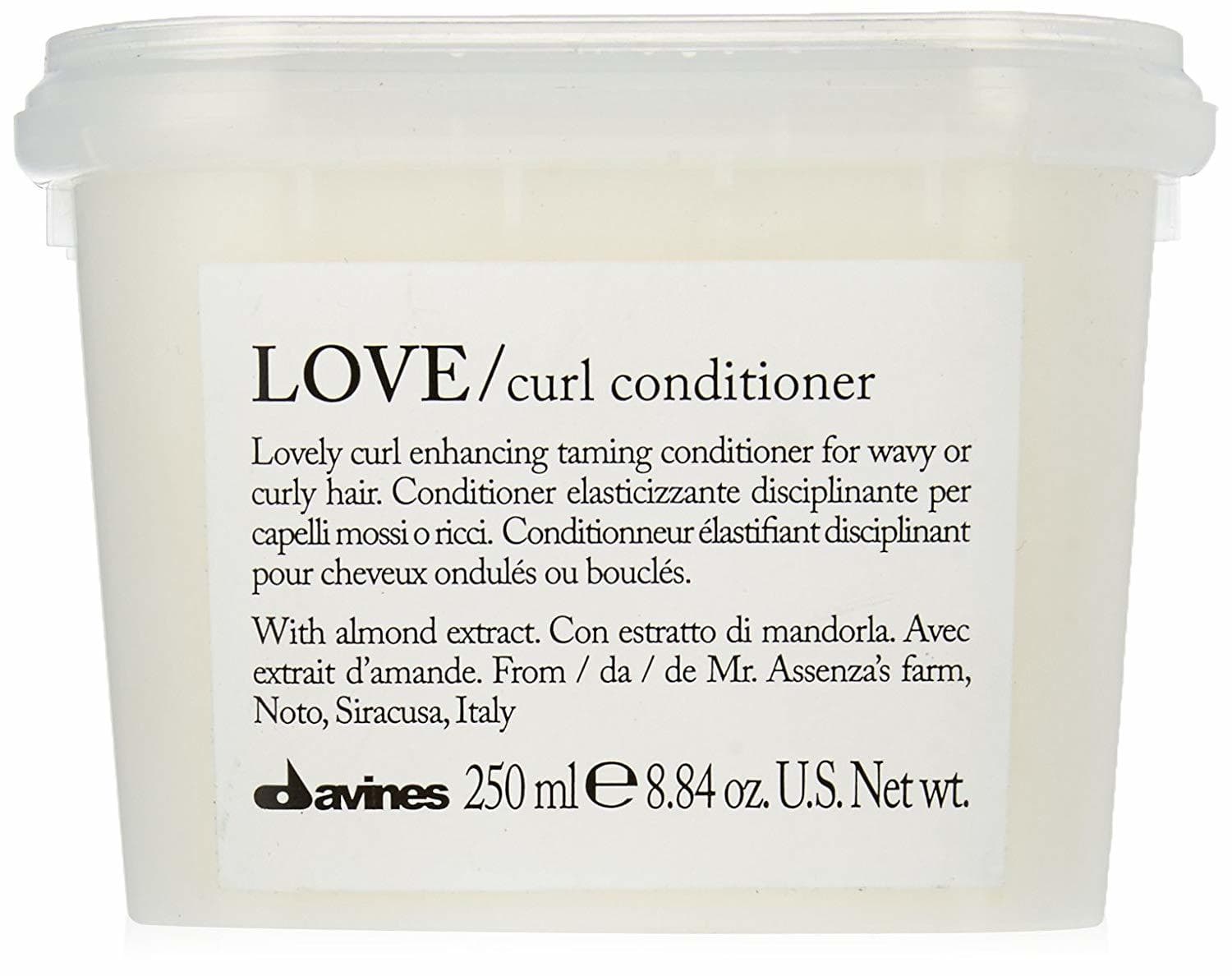 Product Davines love curl conditioner