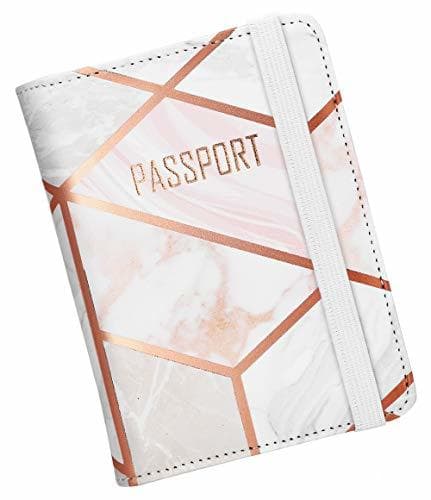 Lugar Nacuwa Funda Pasaporte Viaje Caja Sostenedor Cubierta RFID Bloqueo Case Cover Porta