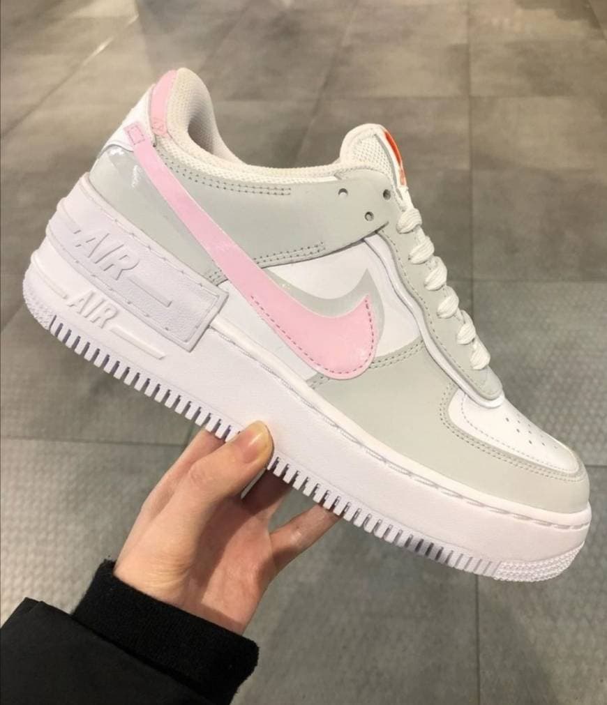 Fashion Sapatilhas Nike Air Force (Cinza/Rosa)