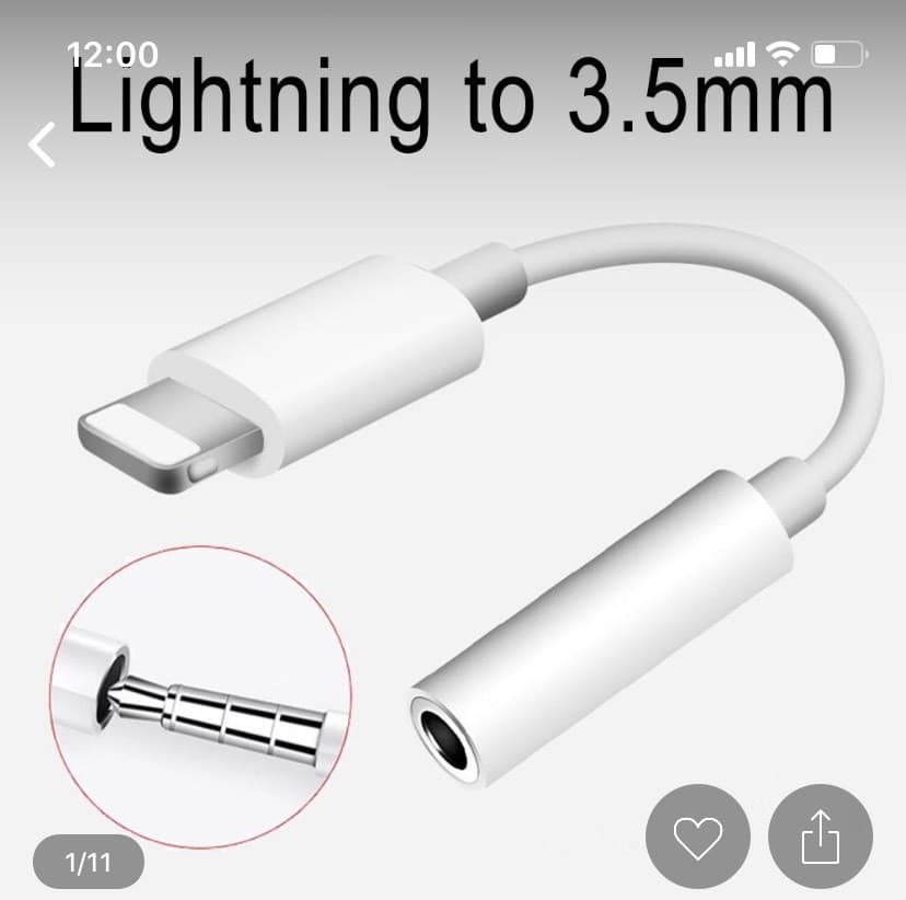 Producto Adaptador iPhone