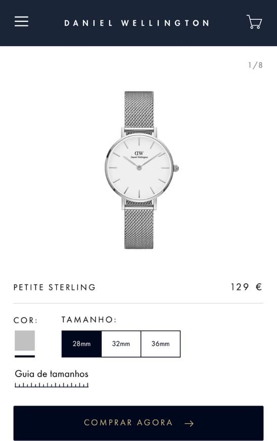 Product Relógio Daniel Wellington Prateado 