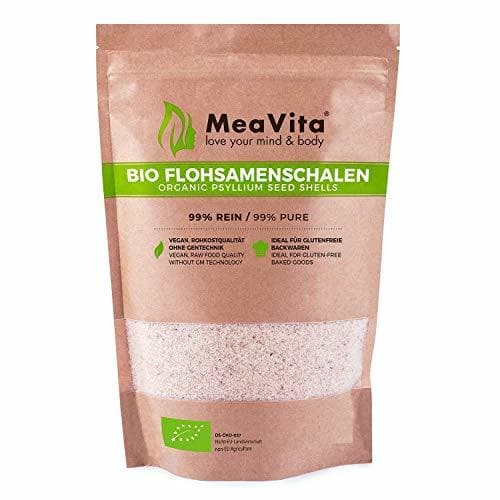 Producto Meavita 80306 Cáscara de Psyllium Orgánica Alta En Fibra y Vegana