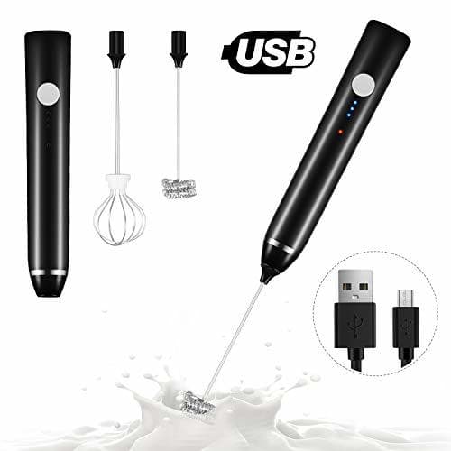 Producto Dallfoll Espumador de Leche Eléctrico, USB recargable batidor eléctrico, vaporizador de leche,