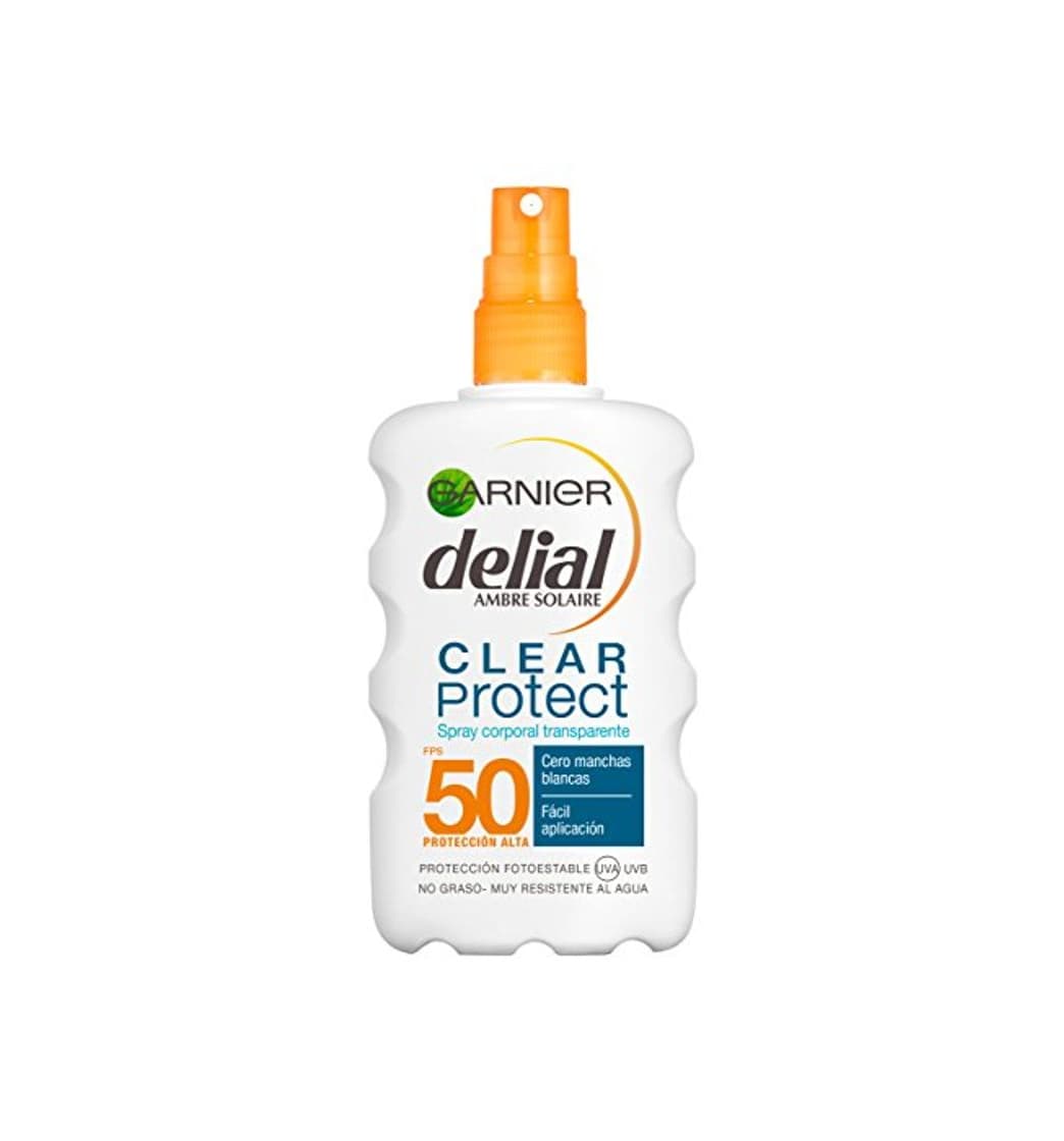 Product Garnier Delial Clear Protect Spray Protector Solar Transparente Corporal IP50