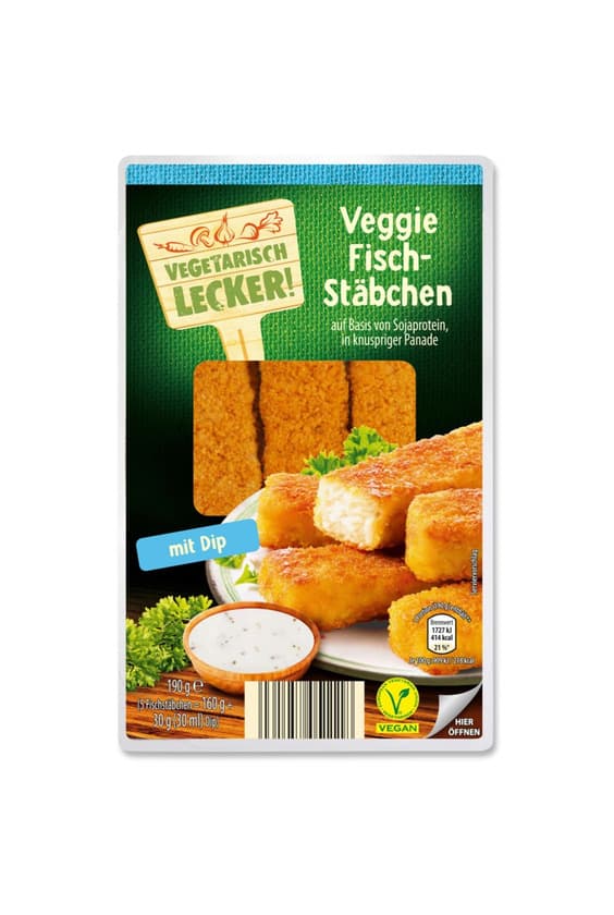 Producto Vegan Fish Sticks Aldi