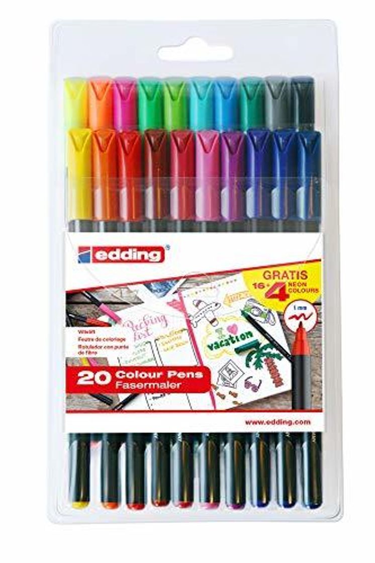 Producto edding e1200-20S - PACK CON 16+4 ROT. 1200. COLORES. COLORES 1-12