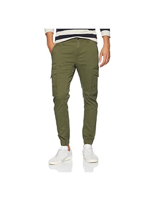 Fashion JACK & JONES Jjipaul Jjflake AKM 542 Olive Night Noos Pantalones, Verde,