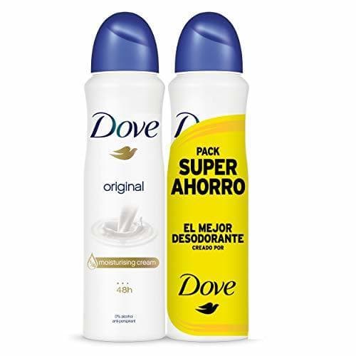 Product Dove Original Desodorante Antitranspirante en Aerosol 48h de Protección con ¼ de