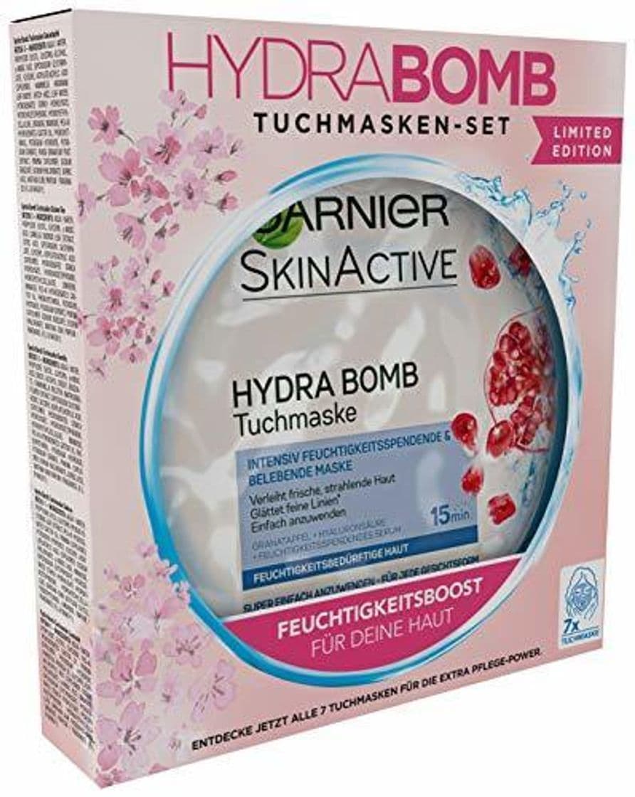 Belleza Garnier Hydra Bomb Toalla Máscaras Set