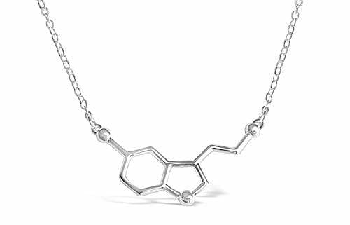 Fashion BGTY Happiness Serotonin Molecule collar para mujer