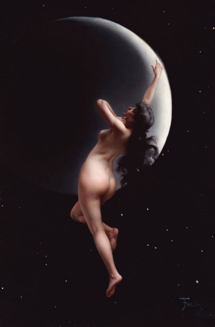 Fashion The Moon Nymph - Luis Ricardo Falero🇪🇸