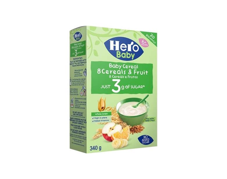 Product Farinha Hero Baby 8 cereais e frutos 