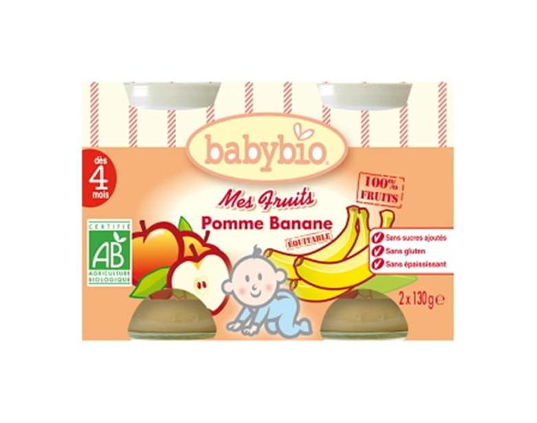 Product Baby bio maçã e banana