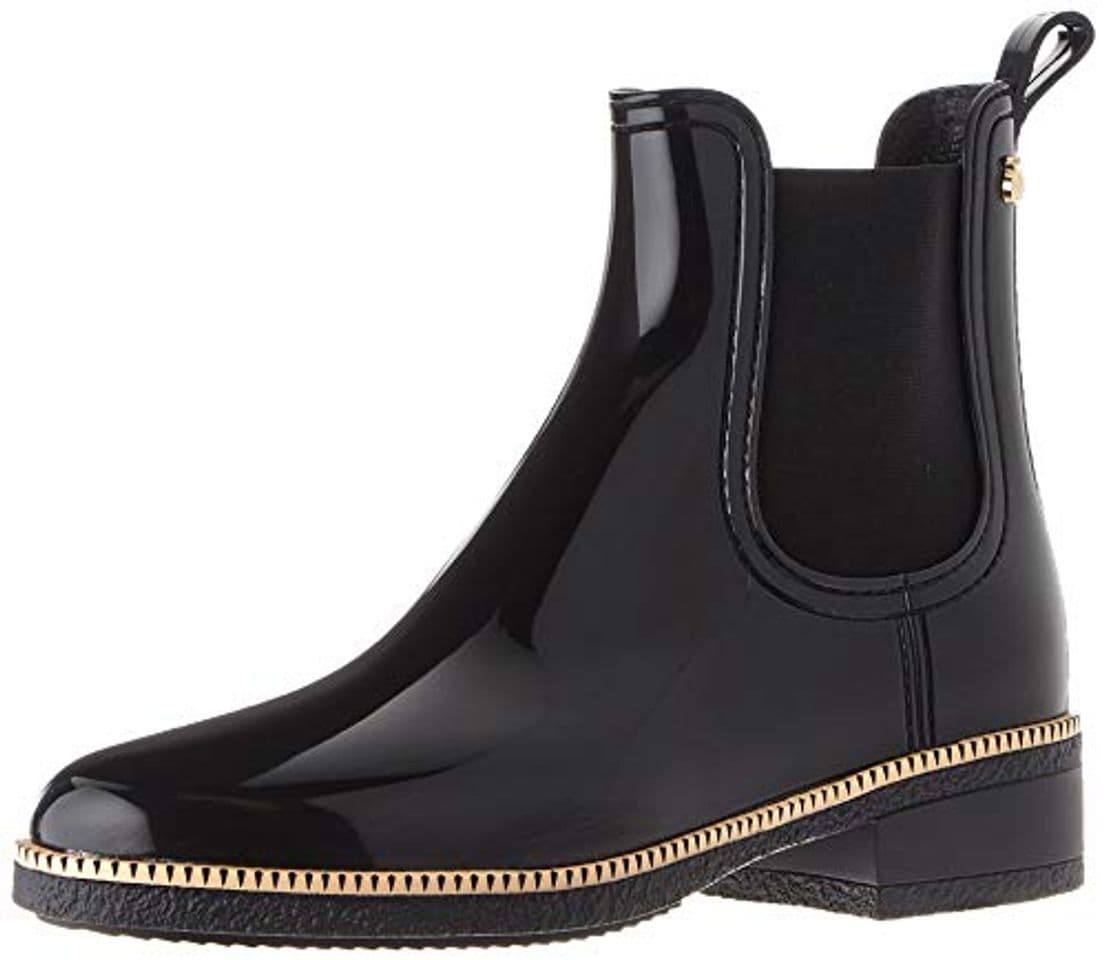 Fashion Lemon Jelly AVA, Botas Chelsea para Mujer, Negro