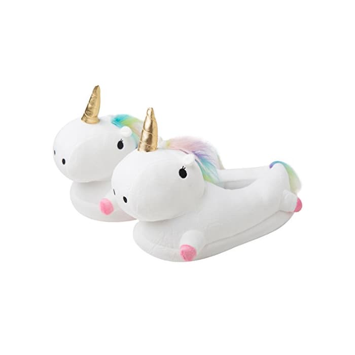 Product Zapatillas Unicornio Casa para Mujer Niñas Zapatos de Felpa Casa Lindas de