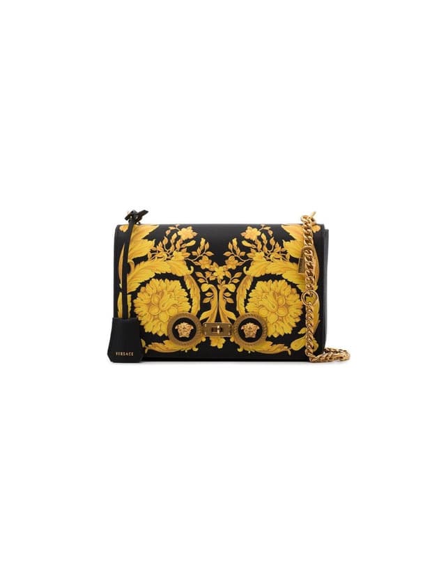 Product Versace Baroque Print Leather Shoulder Bag