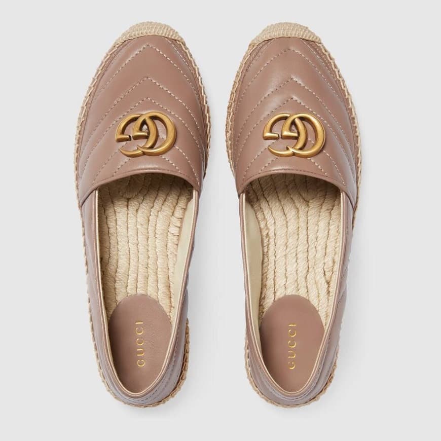 Product Gucci Leather espadrille with Double G