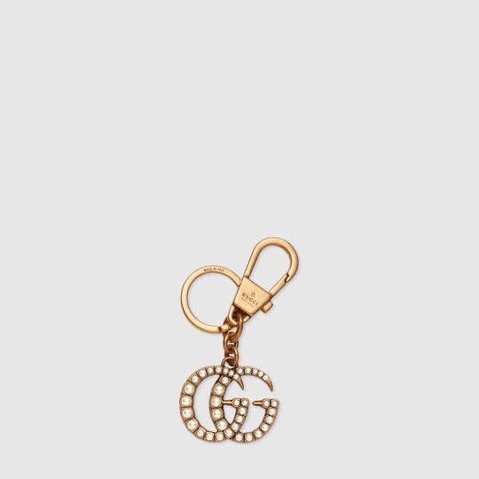 Product Gucci Double G with pearls keychain
