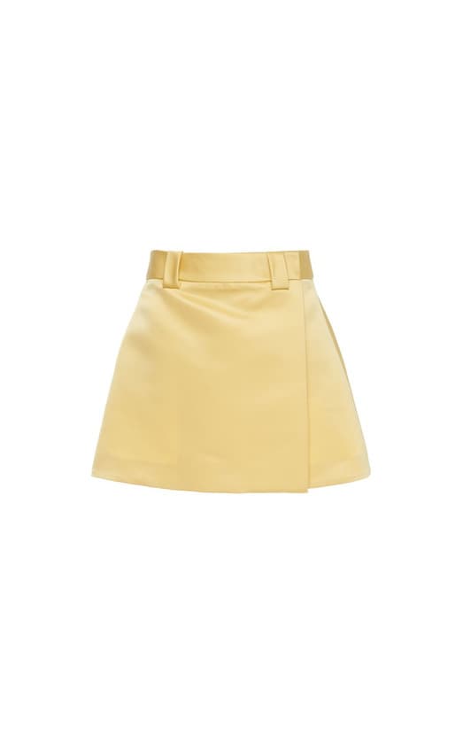 Producto Satin Wrap-Effect Mini Skirt by Prada 