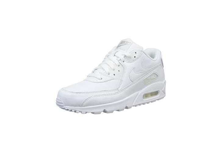 Fashion Nike Air MAX 90 Leather, Zapatillas de Gimnasia para Hombre, Blanco