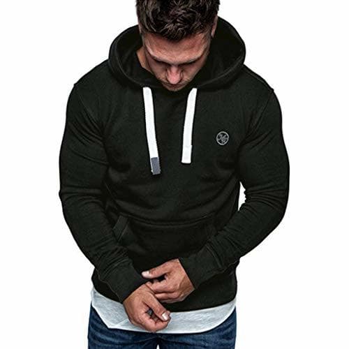 Product riou ¡Oferta Sudaderas con Capucha para Hombre Cosy Chaqueta Deportiva Sudadera con