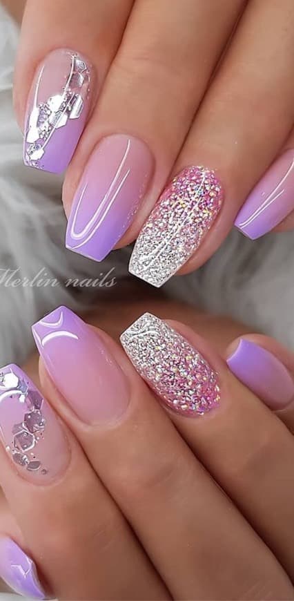 Moda Unhas de gel 💜