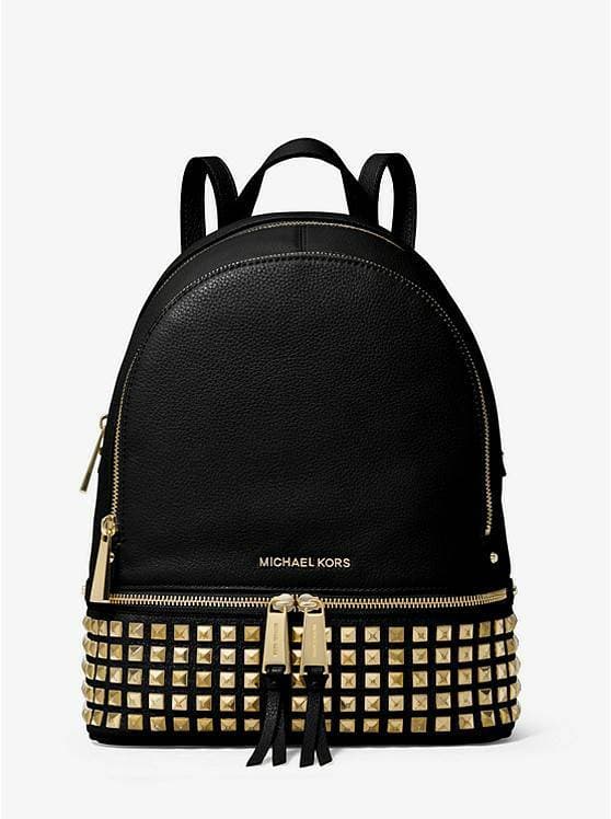 Product MICHAEL KORS Rhea Medium Studded Pebbled Leather Backpack
