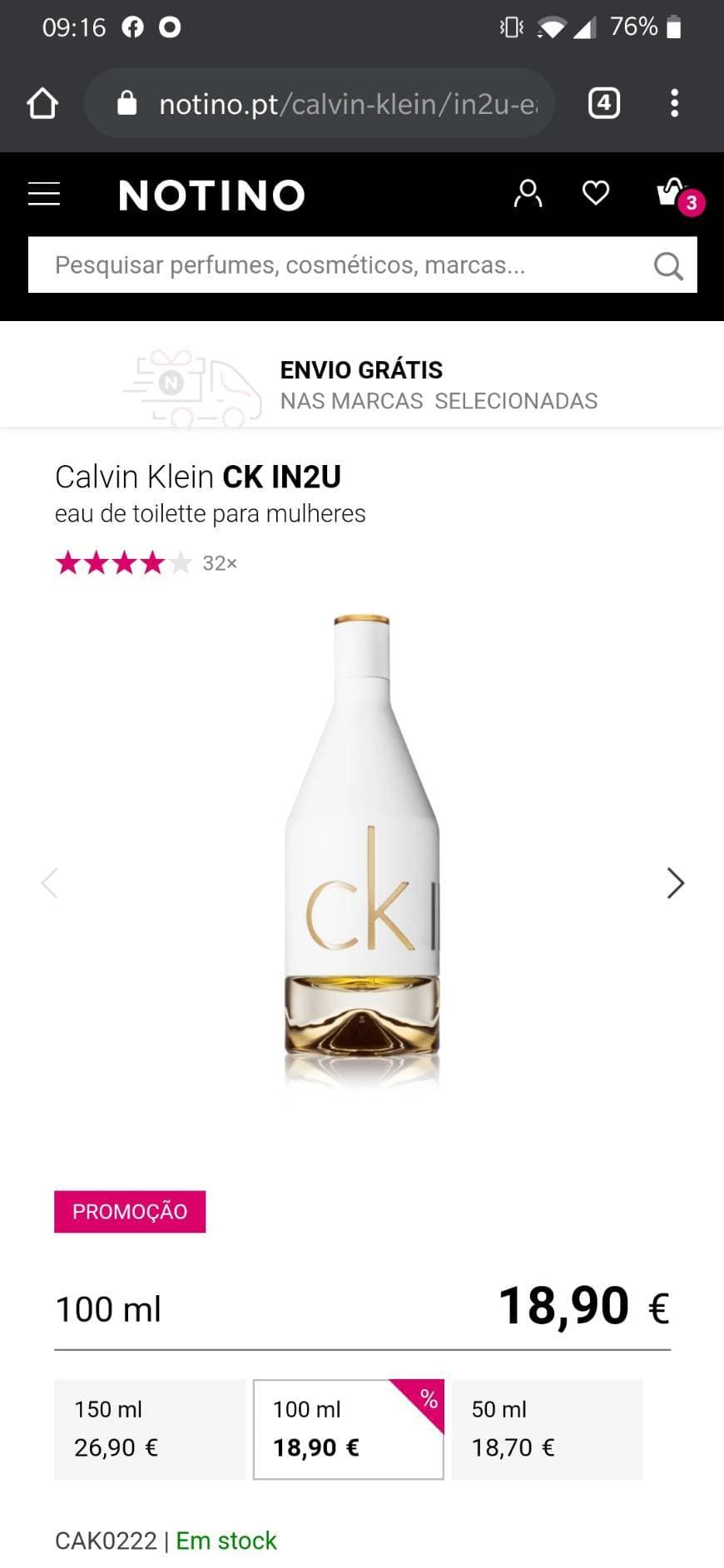 Product Calvin Klein CK IN2U

