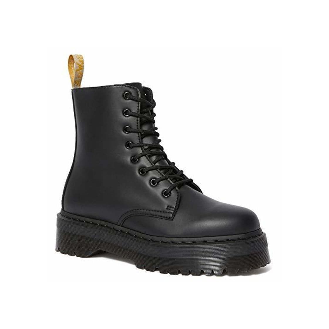 Fashion Anfibio DR MARTENS Vegan Jadon II Mono Black Felix Rub Off Taglia