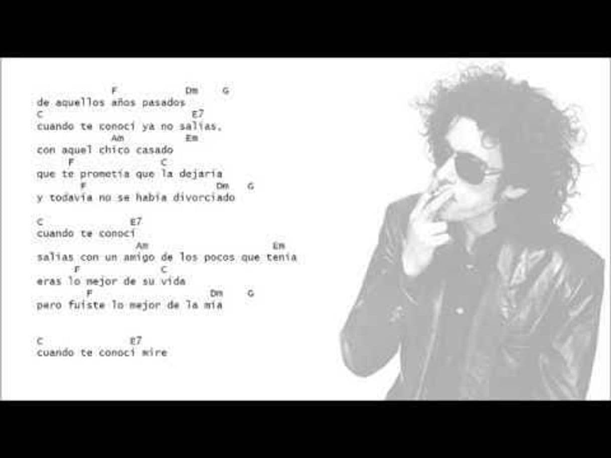 Fashion Andres Calamaro - Cuando te conoci 