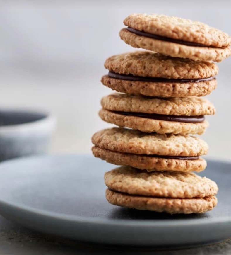 Fashion Bolachas de aveia com recheio de chocolate 🍫🍪 