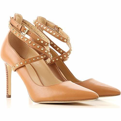 Moda Michael Kors Zapato Jeannie Pump Studs 40F8JNHS1L Color Marrón