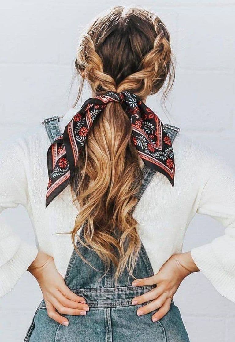 Fashion Penteado com lenço 