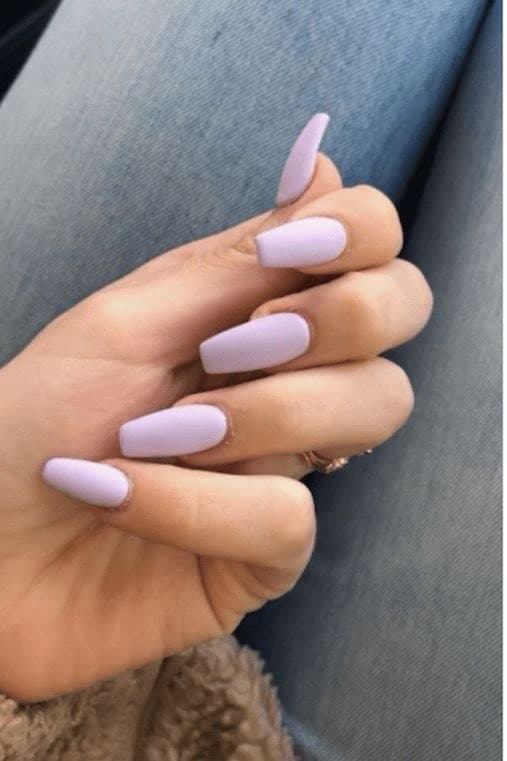 Moda Unhas lilás