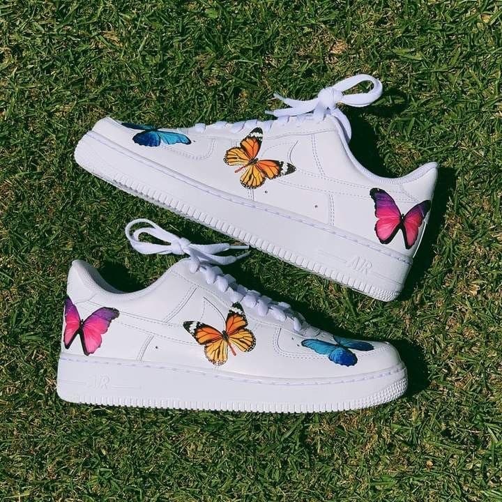 Fashion Nike Air Force butterflies 