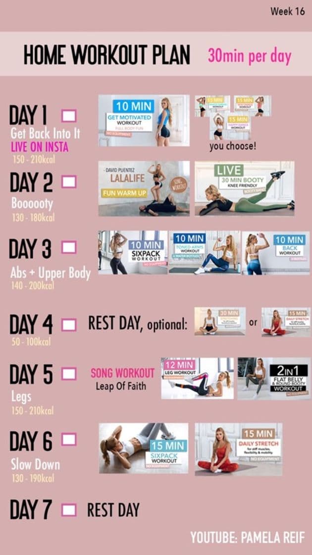 Producto 30 MIN WORKOUT PLAN