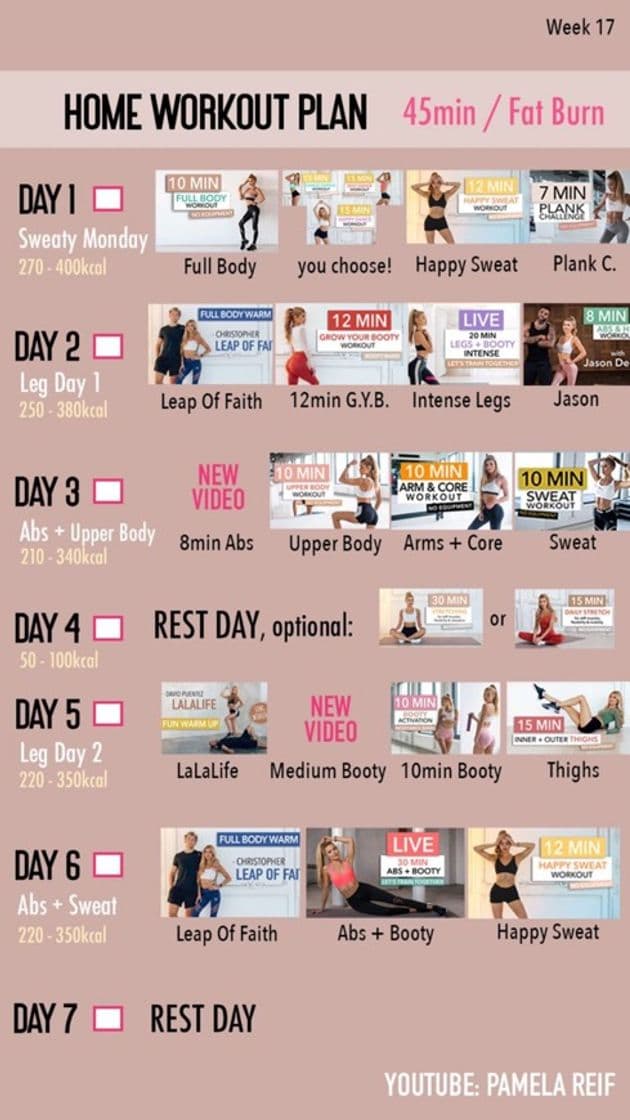 Moda 45 min fat burn (17 week) 