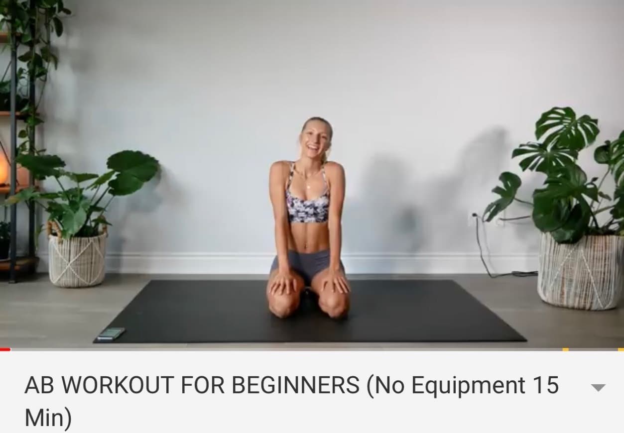 Product Abs workout for beginners- 15min