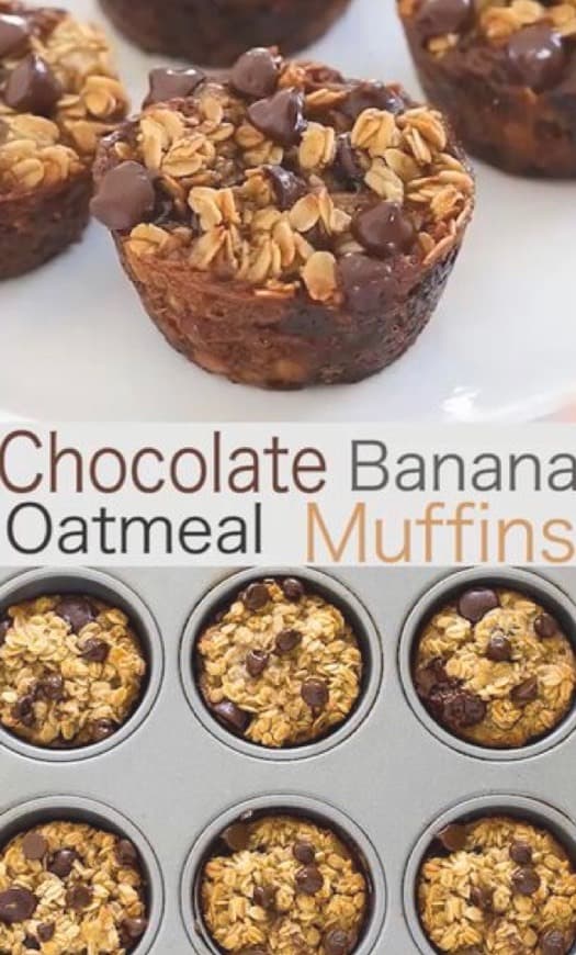 Producto Chocolate banana oatmeal muffins 